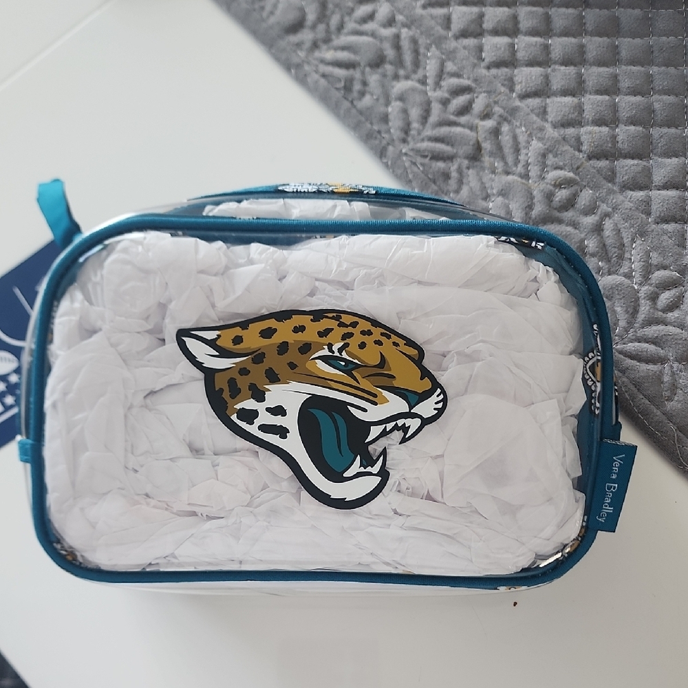 Vera Bradley Teal and White Jaguar Bum Bag